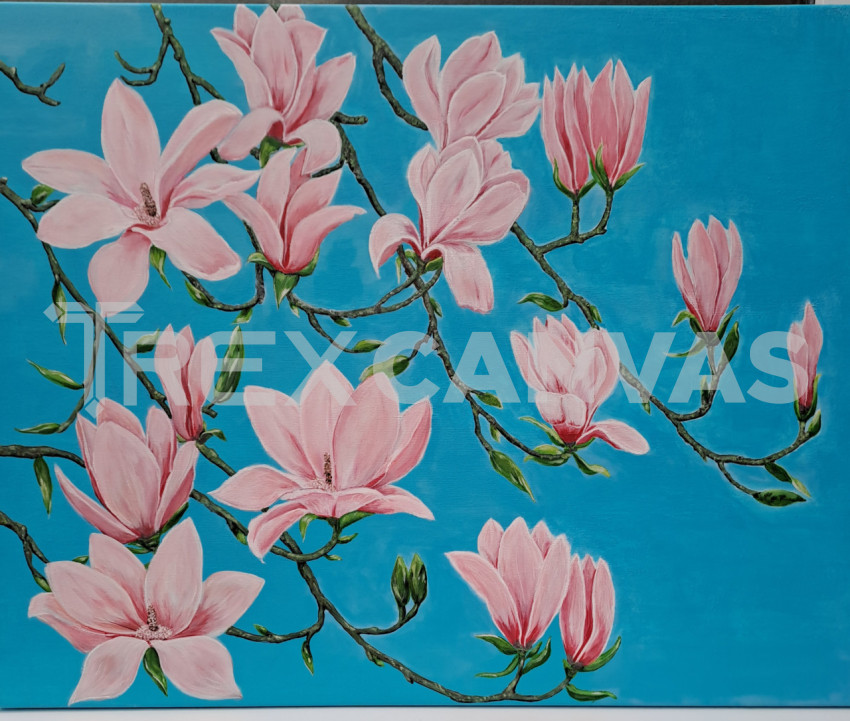 Magnolia" acrylic on canvas