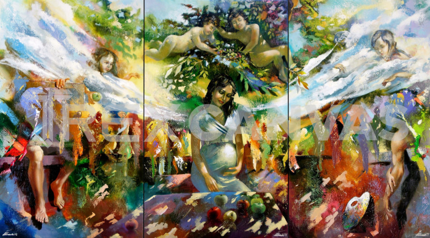 Miracle.(triptych).140X255.c.o.2015.