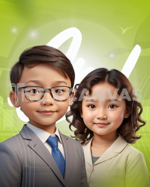 3D Cartoon Character Kids