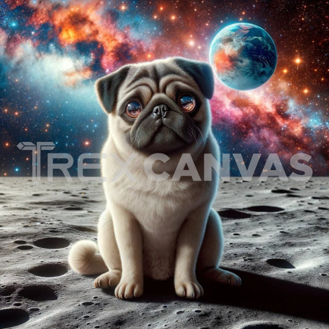 The pug on the moon!