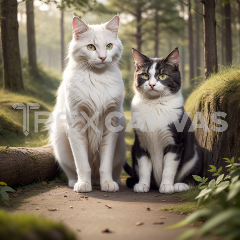 Cats in the Forest