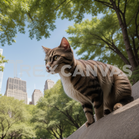 beauty cat in garden park