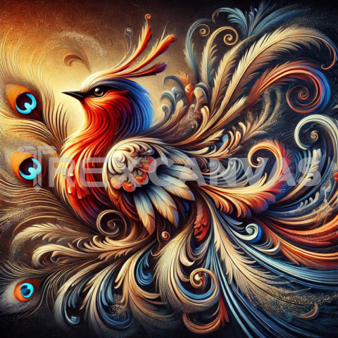 The Beautiful Peacock Painting