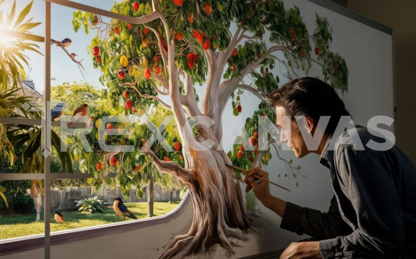 Natural Painting Tree