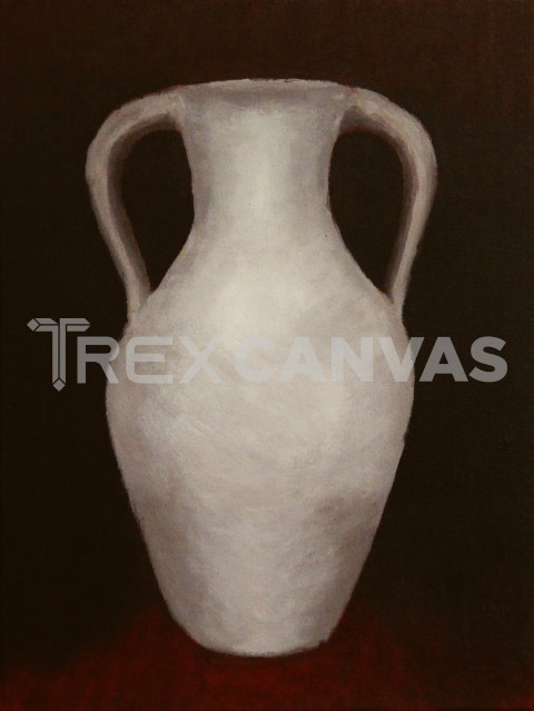 White Amphora - painting