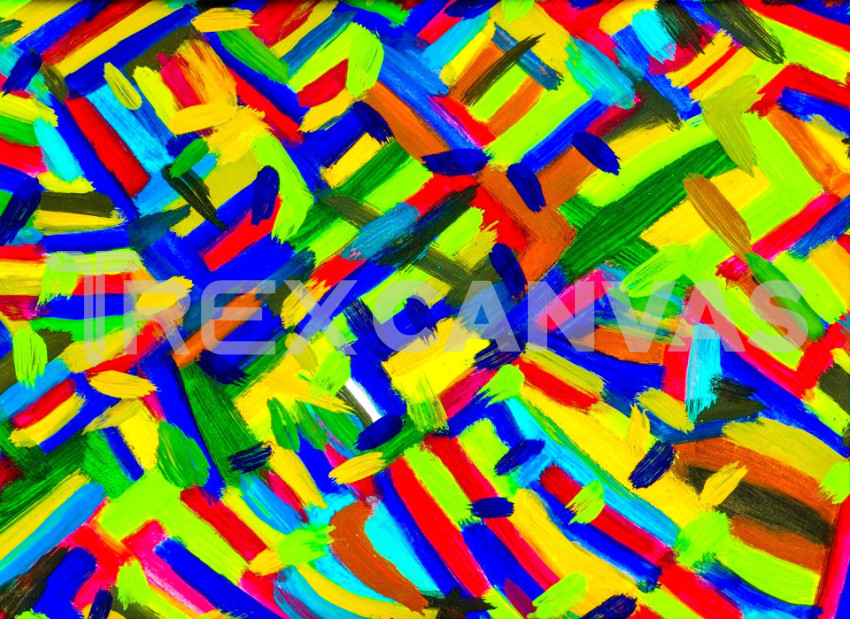 Brush painted abstract colorful artwork.