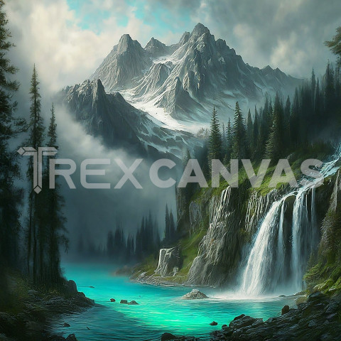 water fall Mountains