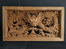 3D wooden dragon