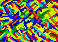 Brush painted abstract colorful artwork.