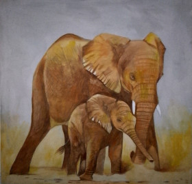 Elephants By Callen Moses Chisha