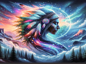 Native American Princess Art Fin