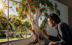 Natural Painting Tree