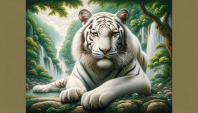 Rare White Tiger!